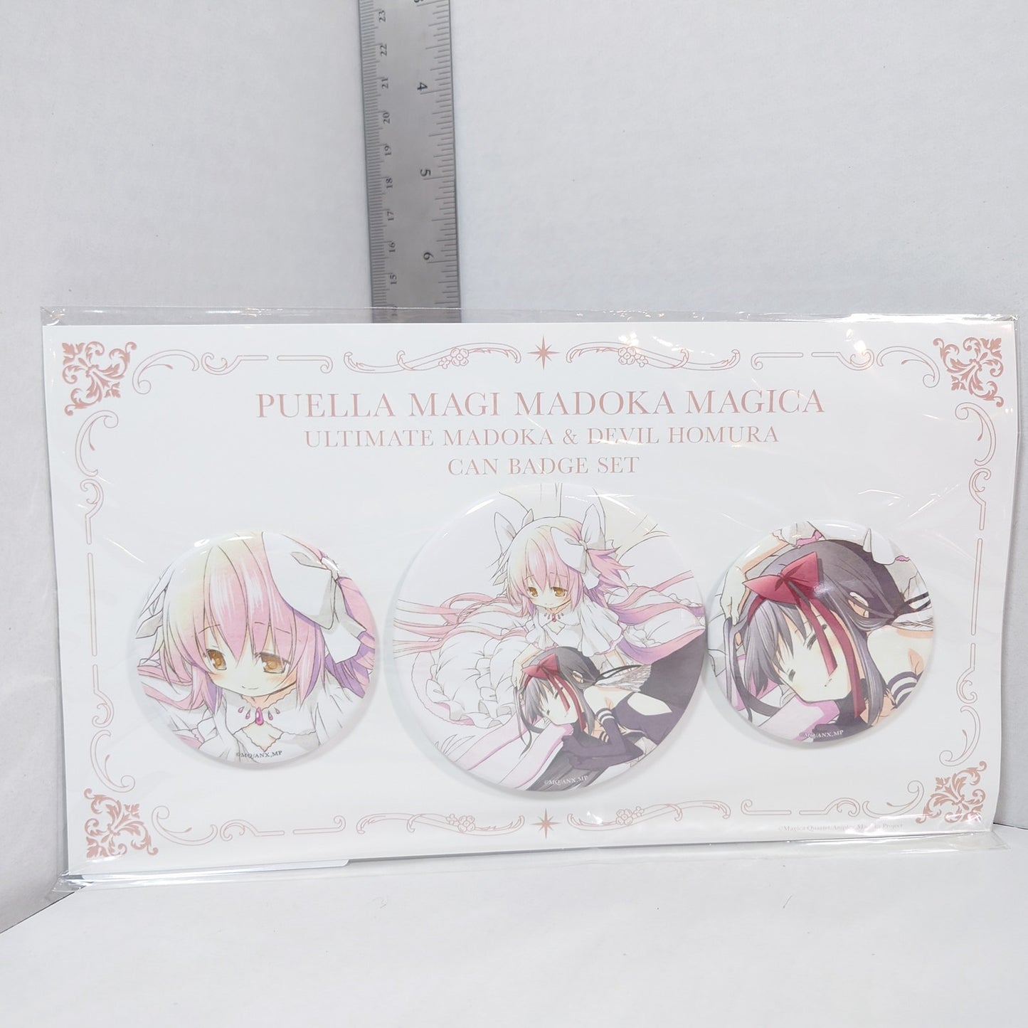 Madoka Kaname & Homura Akemi Madoka Magica Rebellion Studio Shaft Badge Set
