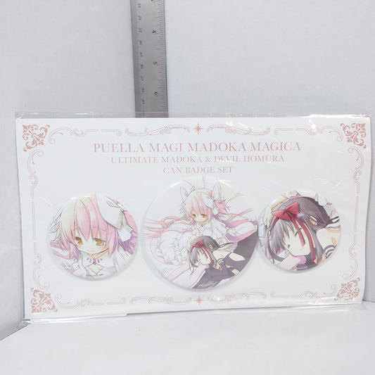 Madoka Kaname & Homura Akemi Madoka Magica Rebellion Studio Shaft Badge Set