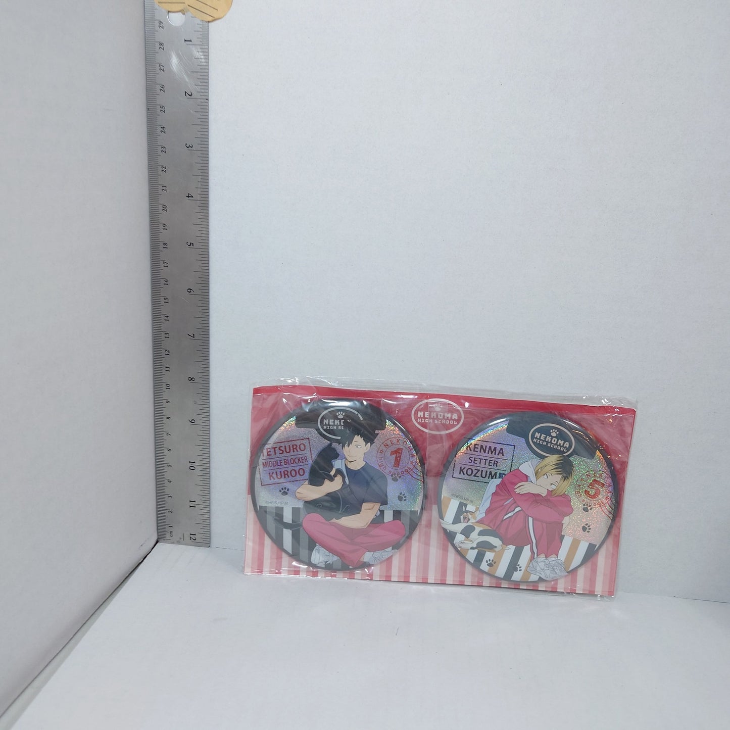 Tetsuro Kuro & Kenma Kozume Haikyuu! Badge Set