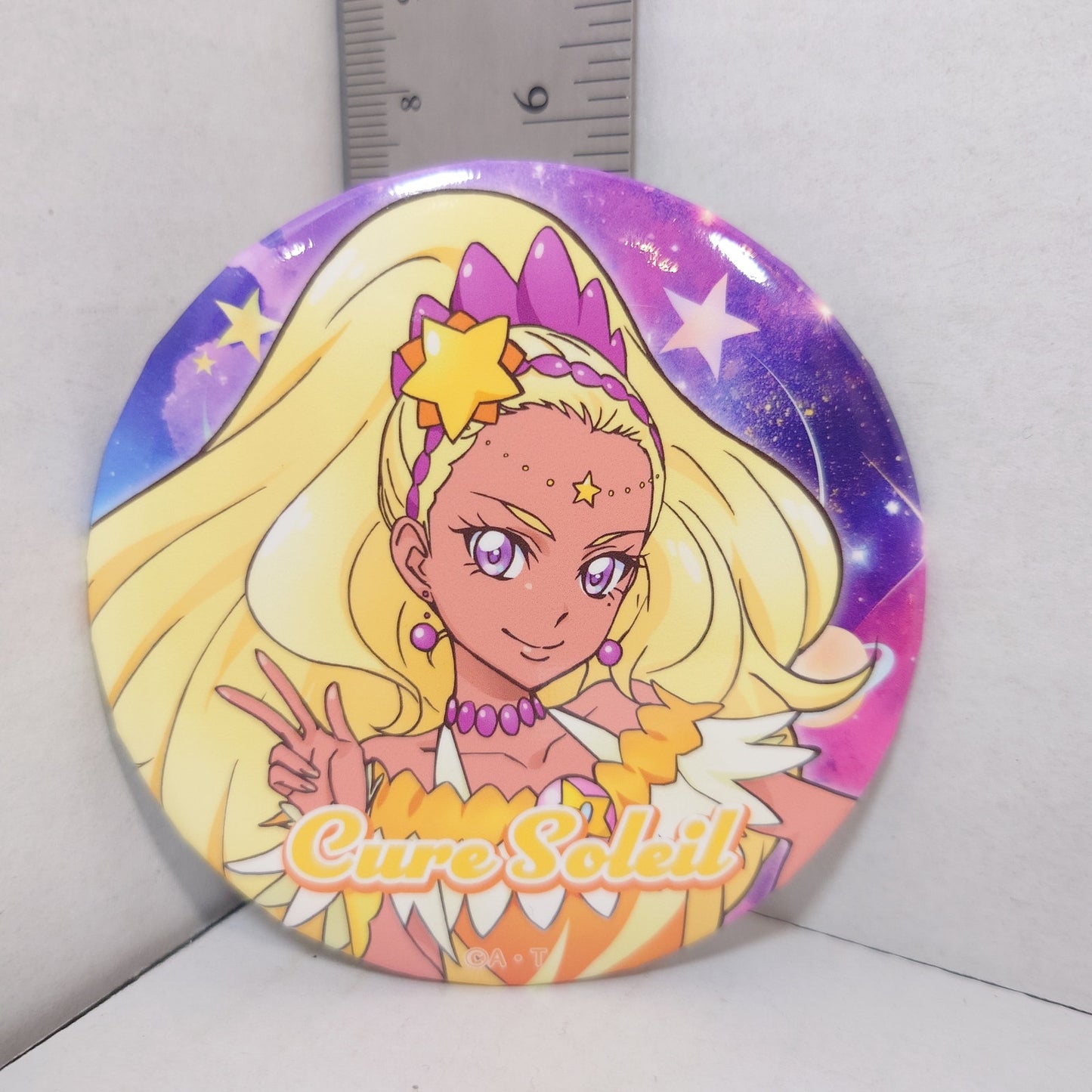 Cure Soleil Pretty Cure (Precure) 20th Anniversary Badge 75mm Diameter