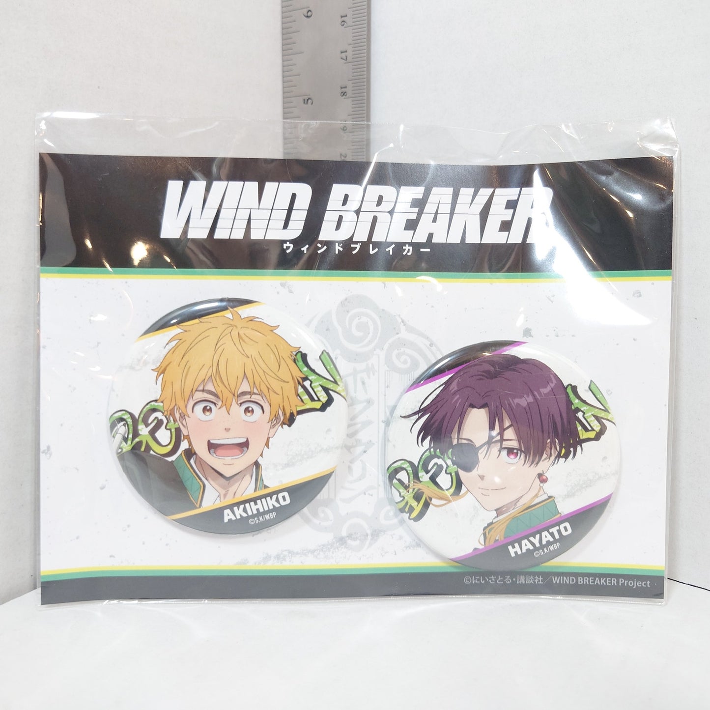 Hayato Suo & Akihiko Nirei WIND BREAKER Pin Badge Set