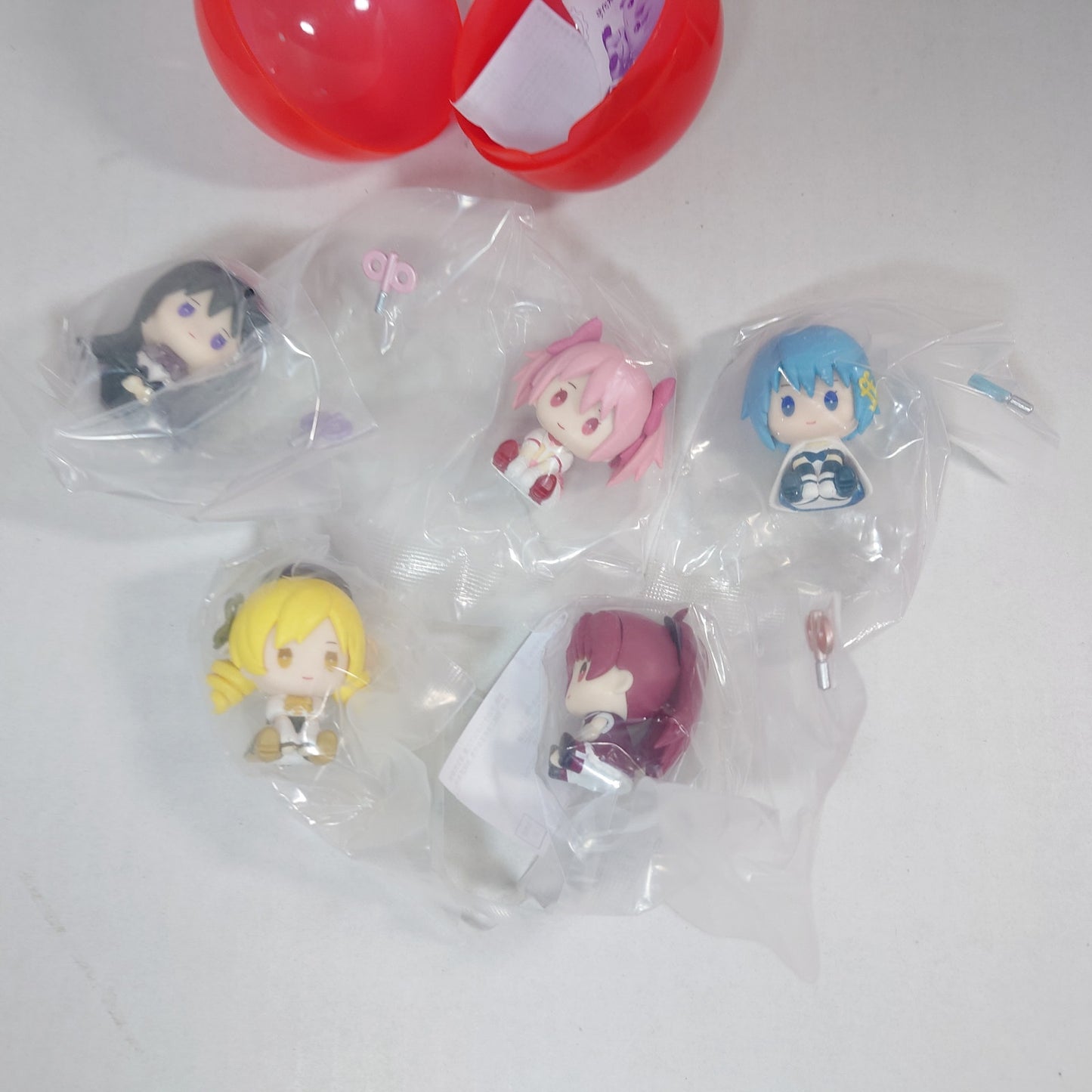 COMPLETE SET Madoka Magica Hekotto Nushimasu Gashapon Mini Figure/Figurine