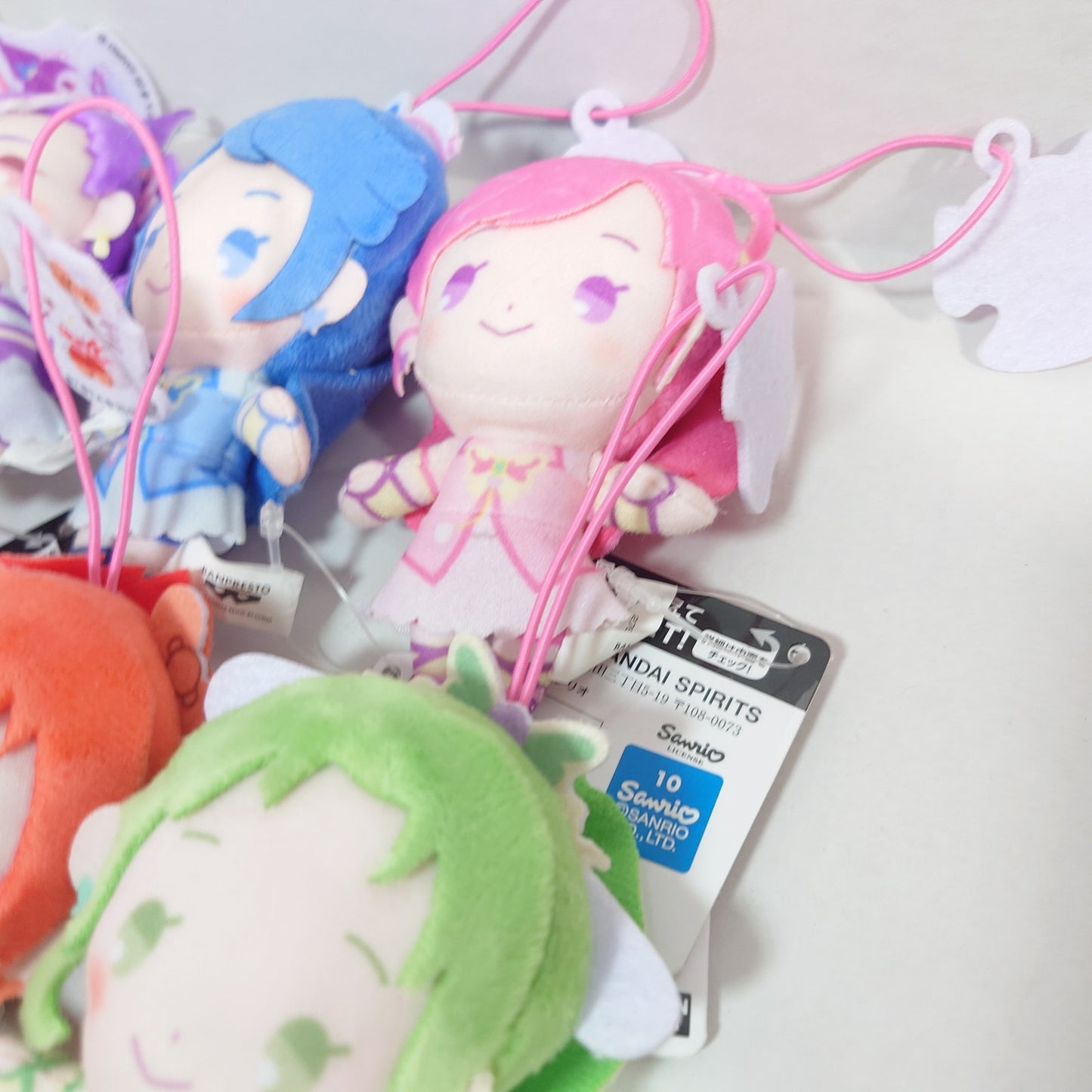 Pretty Cure (Precure) x Sanrio Keychain Plush Set
