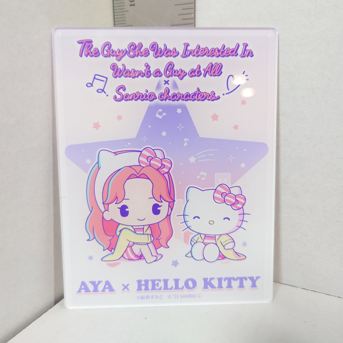 The Guy She Was Interested In Wasn't A Guy At All x Sanrio Pop-Up Acrylic Card