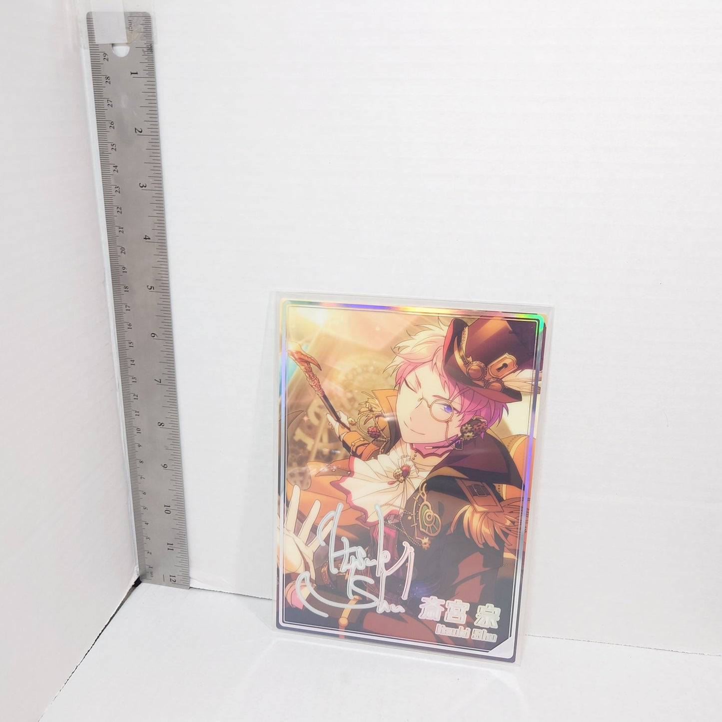 Shu Itsuki Valkyrie Ensemble Stars Plastic Postcard w/Stand