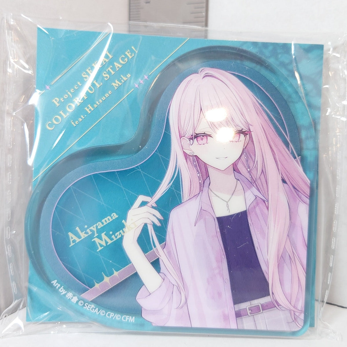 Mizuki Akiyama 25-ji, Night Code de. Project Sekai x ZOZOTOWN Acrylic Block