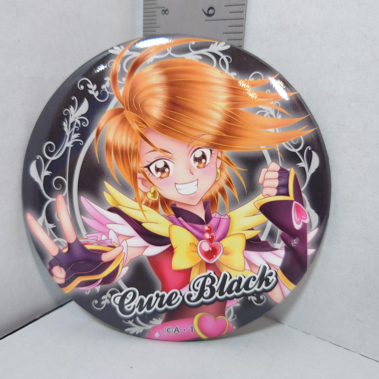 Cure Black Pretty Cure (Precure) 20th Anniversary Badge 75mm Diameter