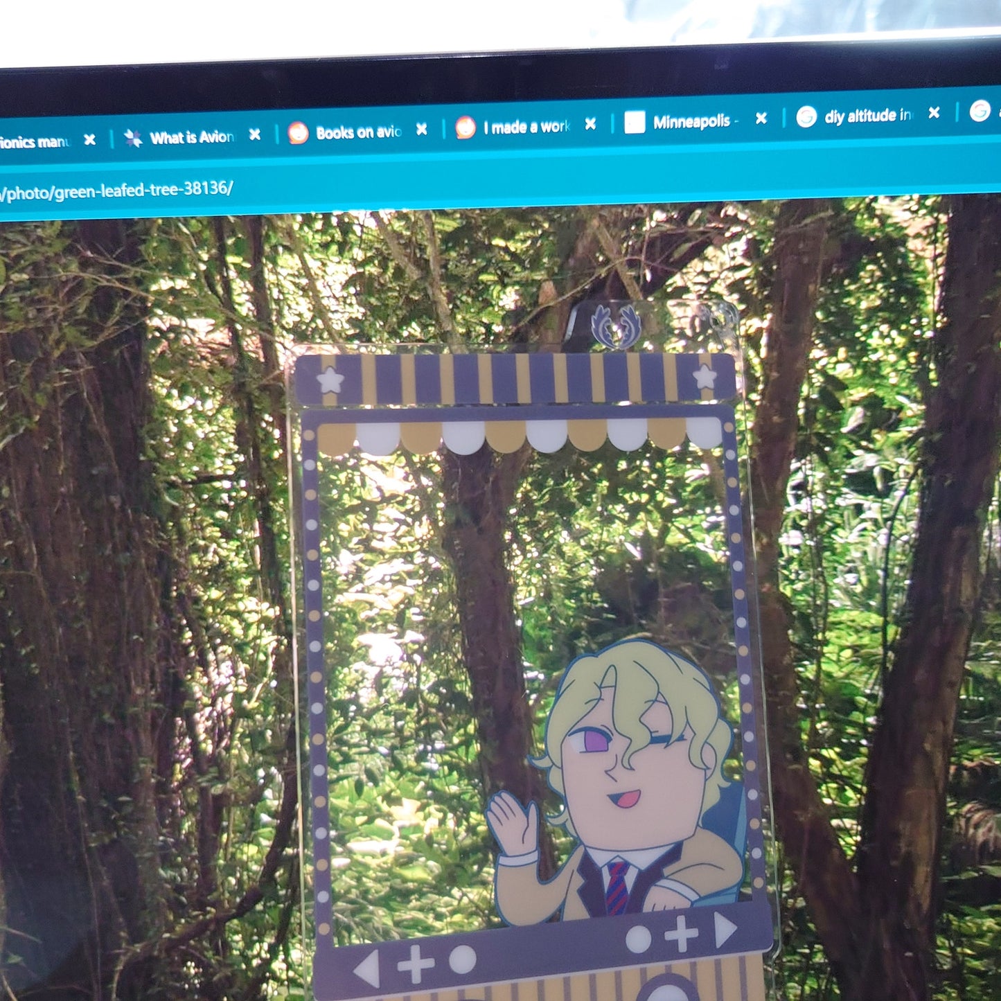 Hiyori Tomoe Eden Ensemble Stars x bkub okawa Acrylic Card Keychain