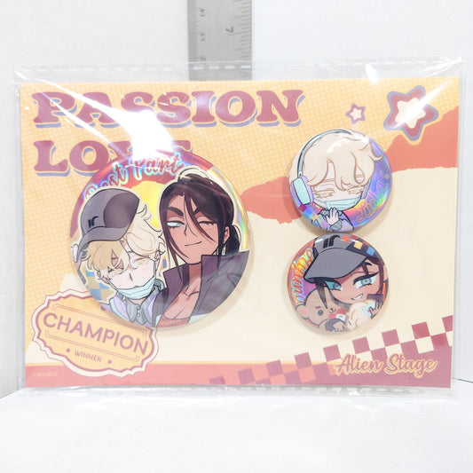 Hyuna & Luka Alien Stage Passion Love Pin Set