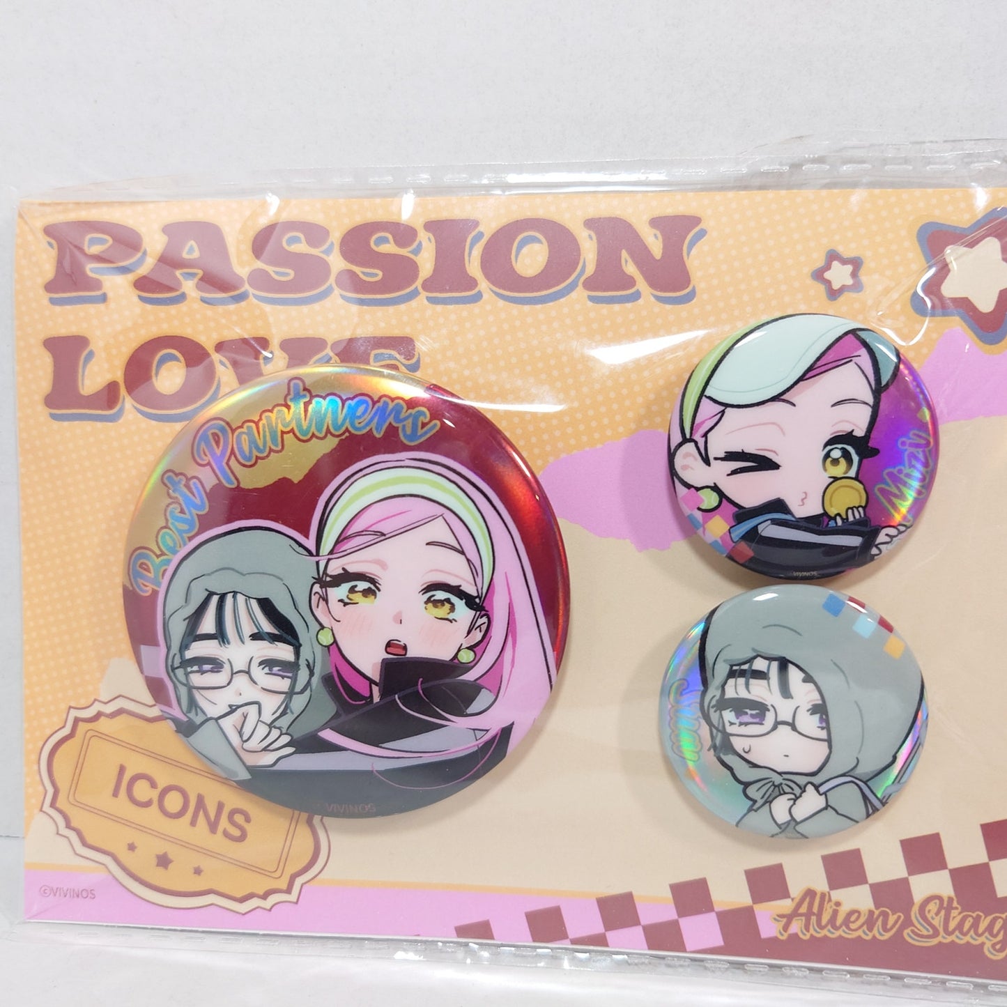 Mizi & Sua Alien Stage Passion Love Pin Set