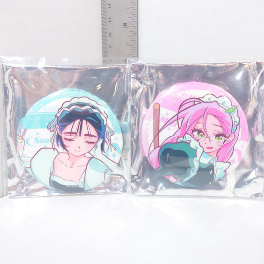 Mizi & Sua Alien Stage Cafe Badge Set