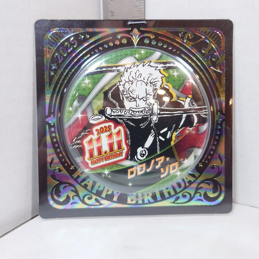 Zoro Roronoa One Piece 2025 Birthday Badge