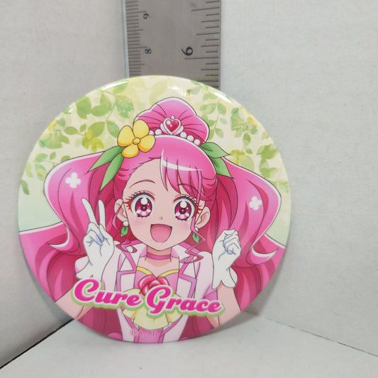 Cure Grace Pretty Cure (Precure) 20th Anniversary Badge 75mm Diameter
