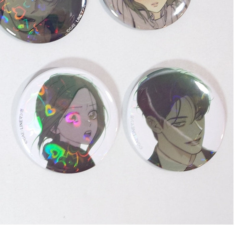Tears on a Withered Flower Badge Set