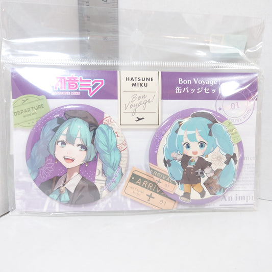 MIKU HATSUNE VOCALOID Bon Voyage! Badge Set