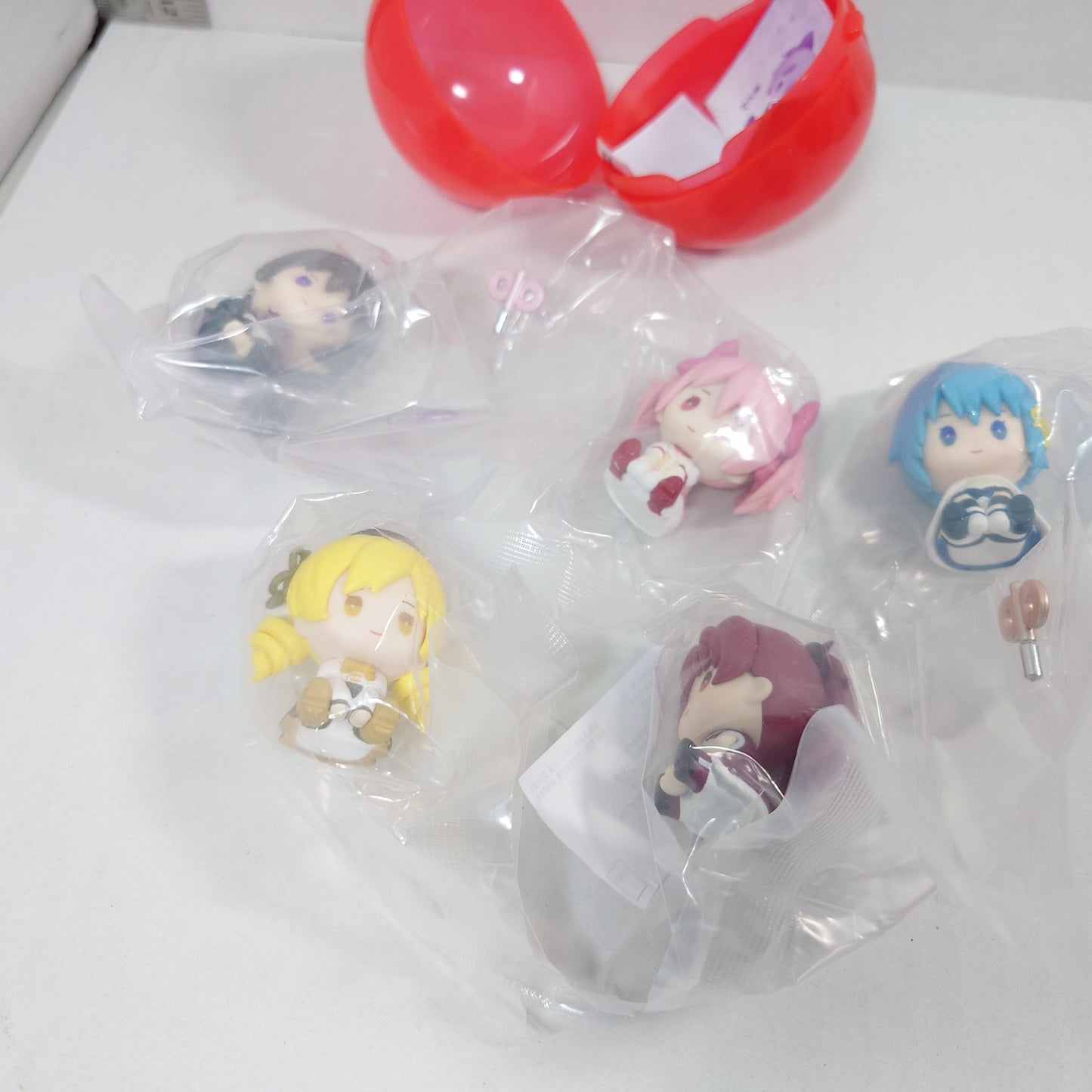 COMPLETE SET Madoka Magica Hekotto Nushimasu Gashapon Mini Figure/Figurine