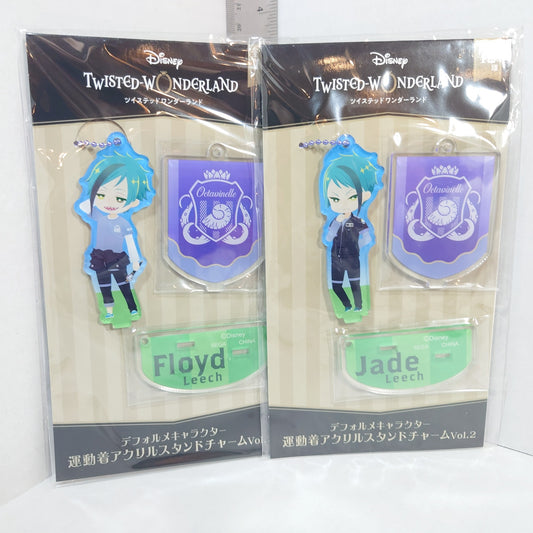 Floyd & Jade Leech Octavinelle Twisted Wonderland Acrylic Stand Keychain Set