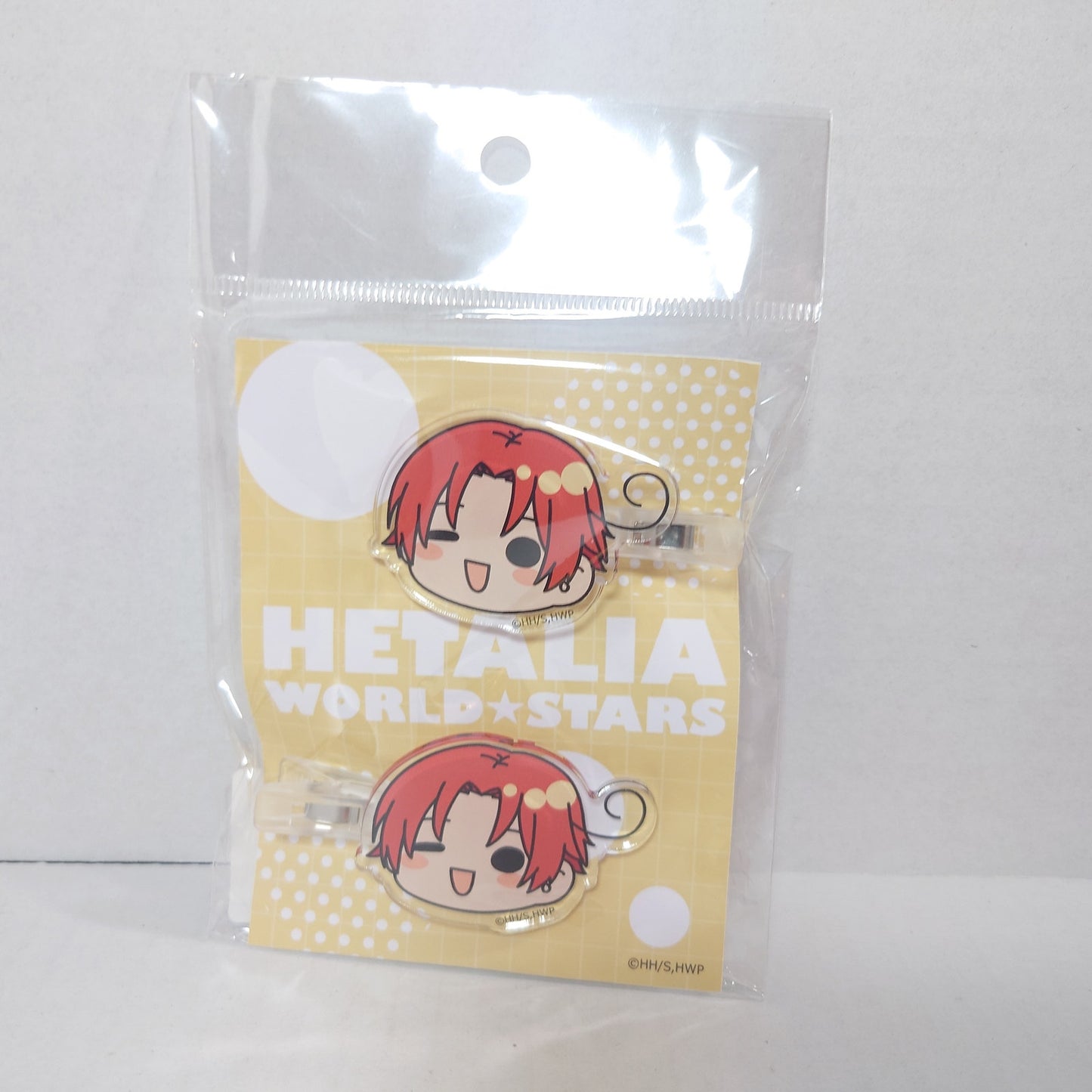Italy Hetalia World Stars Acrylic Hair Clip Set