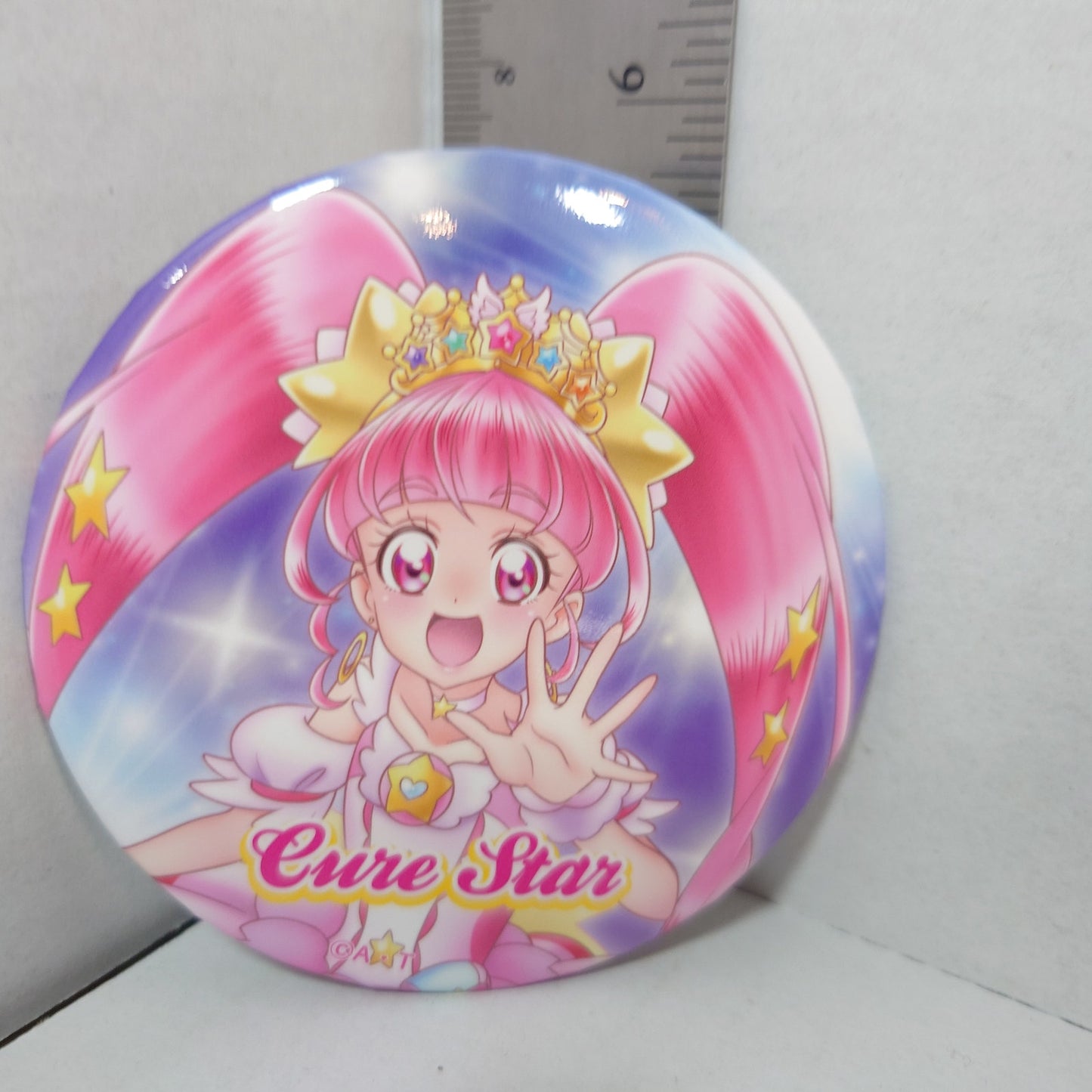 Cure Star Pretty Cure (Precure) 20th Anniversary Badge 75mm Diameter
