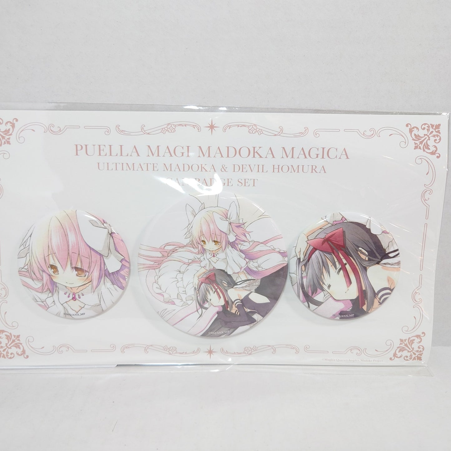 Madoka Kaname & Homura Akemi Madoka Magica Rebellion Studio Shaft Badge Set