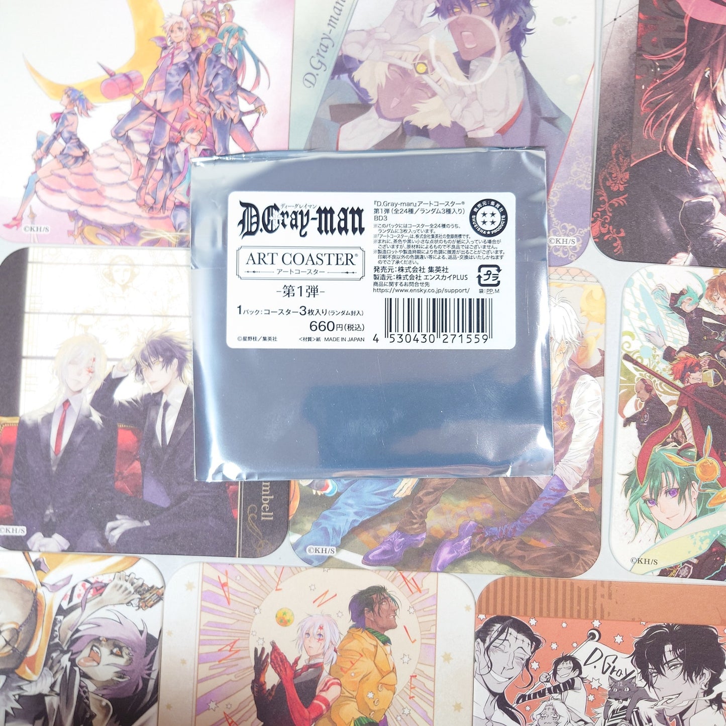 COMPLETE SET D.gray-man Art Coaster Collection