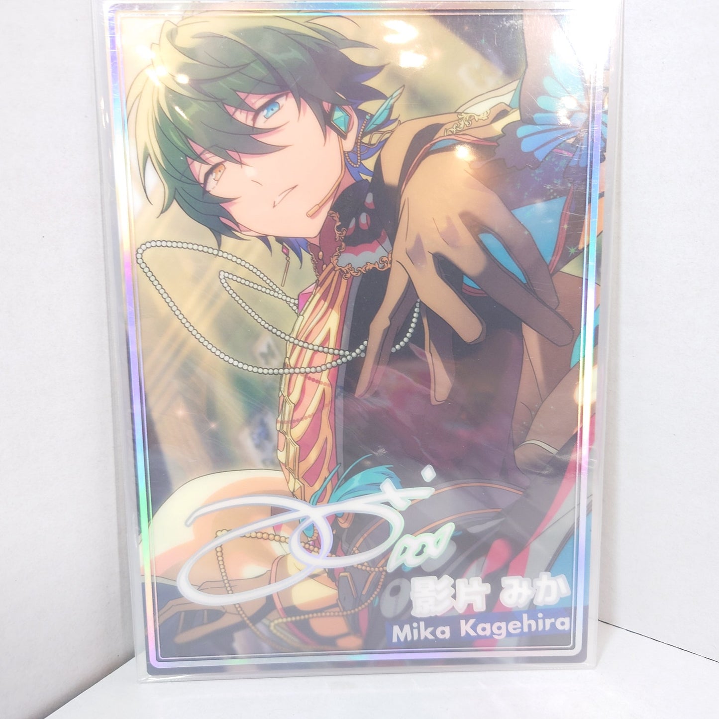 Mika Kagehira Valkyrie Ensemble Stars Plastic Postcard Stand