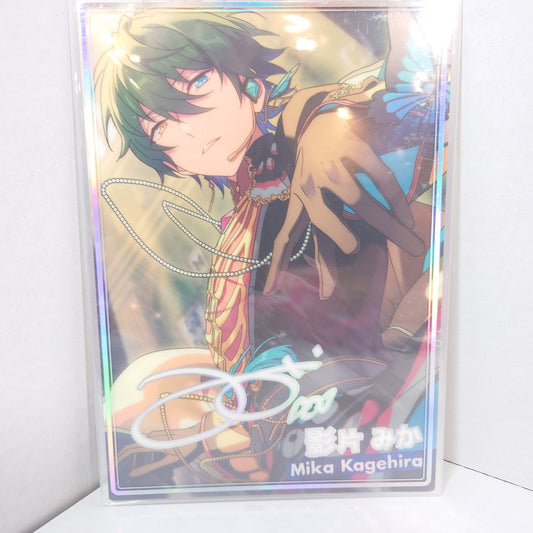 Mika Kagehira Valkyrie Ensemble Stars Plastic Postcard Stand
