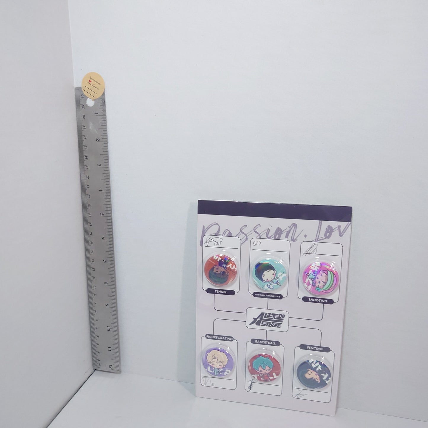 Alien Stage Passion Love Group Badge Set & Stamp Sticker